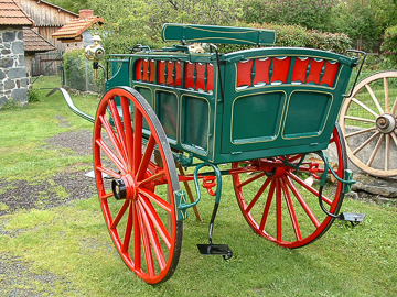 Alain montpied - Artisan charron - Construction d’une voiture hippomobile de type charrette anglaise.